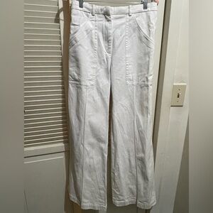 Sandro White Flare & Wide Leg Jeans